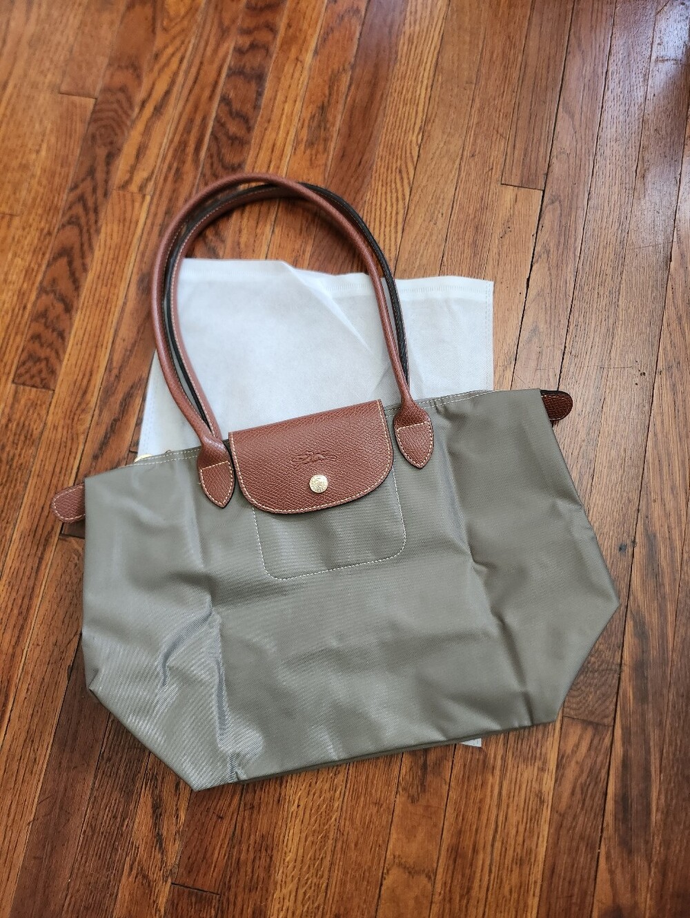 Longchamp Grey Medium tote Bag NWT